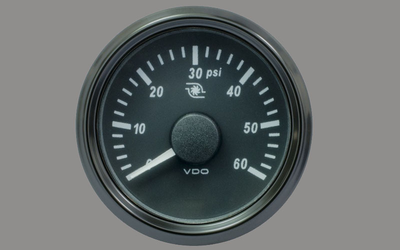 SingleViu Turbo Pressure Gauges 60PSI